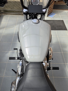 Vorverlegte Harley Rasten sind ebenfalls Pflicht.
